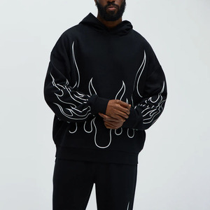 Sweat-shirts surdimensionnés personnalisés pour hommes, en polaire polyester, vêtements d'hiver, sweat-shirt personnalisé pour hommes - Product Image 2