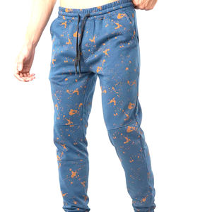 Pantalon de sport OEM avec poches zippées en nylon respirant et élastique, pantalon de jogging avec impression personnalisée, pantalon de survêtement de course pour hommes - Product Image 1