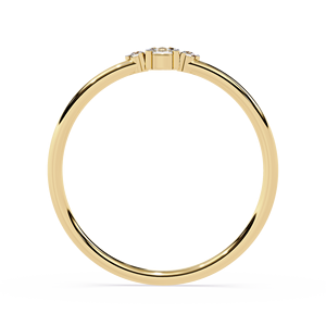 14K & 18K เครื่องประดับทองแบบลำลองทรงรีสไตล์มินิมอลลิสต์ตั้งขอบ925สเตอร์ลิงแหวนเพชรธรรมชาติแหวนสง่างาม - Product Image 5