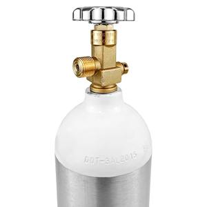 Tanque de CO2 de aluminio de 2.5 lb (4 kg), cilindro de gas TPED EN ISO 7866 para bebidas - Product Image 2