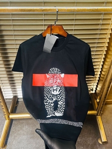 Camiseta de Manga Corta para Hombre, Talla Grande, Seda/Algodón, 300g, Color Sólido, Anti-Pilling, Cuello Redondo, Casual, Transpirable, Ecológica, OEM, ODM - Product Image 5