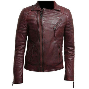 Chaqueta de Cuero para Hombre al por Mayor, Impermeable, para Motocicleta, Nueva Moda, Personalizada, de Alta Calidad, Servicio OEM - Product Image 3