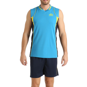 Ensemble d'uniformes de volley-ball personnalisés unisexes |   Tissu léger et durable 100% polyester, évacuant l'humidité, avec logo personnalisé imprimé sur mesure - Product Image 2