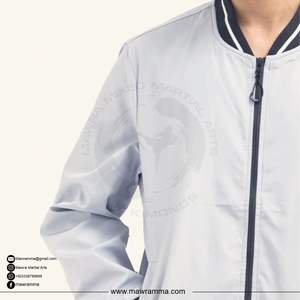 Veste coupe-vent en gros, haute qualité, fermeture éclair en laiton personnalisée, logo imprimé, veste de mode streetwear, saison d'hiver, solide, géométrique - Product Image 5