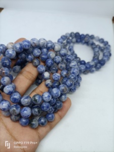 Best Quality RAIS AGATE Sodalite 8mm Polished <b>Bracelet</b> Natural Stone Unisex Beads Daily Wear Feng Shui Healthy Auspicious - Product Image 4