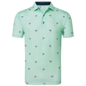 Algodón de alta calidad para hombres, camisetas Polo, diseño de cuello redondo transpirable con patrón sólido, tela de lona de 240 gramos para el verano - Product Image 1
