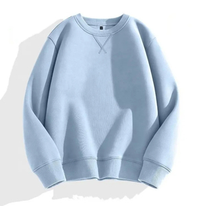 เสื้อสเวตเตอร์ PRO ENTERPRISES รุ่น Autumn Heavyweight 400gsm ผ้าฝ้ายฟลีซ 100% สีพื้น สไตล์ลำลองสำหรับผู้ชาย ทรงปกติ คอกลม ผ้าไม่ยับ พิมพ์ลายดิจิตอล ไม่มีซับใน - Product Image 4