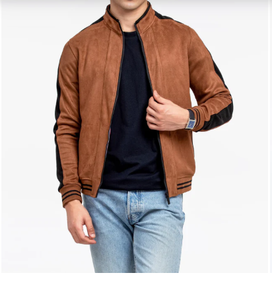 แจ็กเก็ตแฟชั่นฤดูหนาวสำหรับผู้ชายแจ็คเก็ตหนังสีดำสำหรับผู้ชาย - Product Image 1