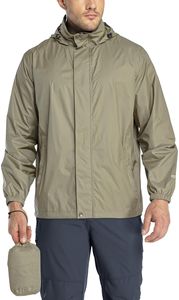 Chaqueta cortavientos de carcasa dura para exteriores de 3L para hombre, impermeable con capucha 3D de alto rendimiento, cierre de cremallera, transpirable, a prueba de viento, de talla grande - Product Image 2