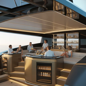 Yacht de croisière personnalisé UBI 1450, coque en aluminium de 11,8 m, HD-1180B, 50 passagers, moteur inboard, Chine - Product Image 4