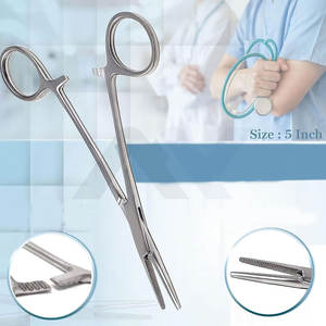 Pinzas Hemostáticas Manuales de Acero Inoxidable de 5 Pulgadas, Rectas, con Mordazas Completamente Dentadas, para Bomberos, Médicos, Seguridad (MOL) - Product Image 2