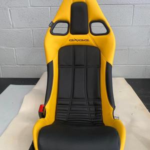 Asiento Deportivo Universal de Alta Calidad, Reclinable, de Cuero PVC Negro con Amarillo, Serie VIPER, al Mejor Precio - Product Image 5