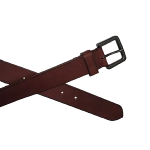 Ceinture en cuir de peau de vache véritable de style décontracté avec alliage brossé personnalisable pour boucle disponible chez le fournisseur en gros - Product Image 1