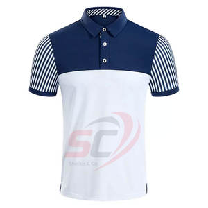 2023 100% Polyester Sublimation Casual pour Polo T Shirt Vêtements de sport respirants avec tissu tricoté à motif solide - Product Image 5