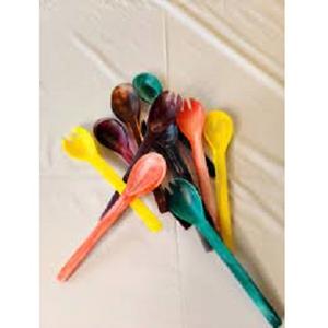 Servidor de ensalada de resina de estilos clásicos y nuevos, cuchara de ensalada desechable, herramientas de pulido de espejo para uso en fiestas de cocina, características sostenibles - Product Image 4