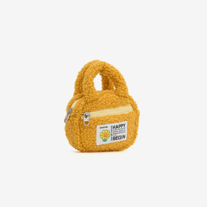 Lambswool Fashion Cosmetic <b>Mini</b> Handbag Zipper Closure Lightweight Durable Foldable Portable Medium Capacity Customized Color - Product Image 5