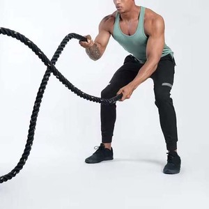 Fitness débardeurs Logo personnalisé chemise sans manches course entraînement musculation coton respirant sport gilet hommes débardeurs - Product Image 5