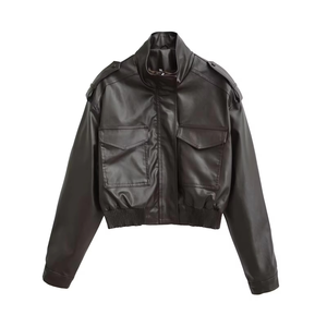 แจ็คเก็ตกันลมสำหรับผู้หญิง, เสื้อกันลมมีซิประบายอากาศได้ดีสไตล์สั้นย้อนยุคเรียบง่ายใหม่ฤดูใบไม้ร่วง2025 - Product Image 2