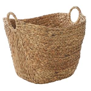 Panier en jacinthe d'eau avec bord incliné, panier de rangement fait à la main, vente en gros, écologique, fabriqué au Vietnam - Product Image 1