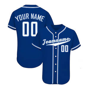 Ropa Deportiva de Sarga, Jerseys en Blanco, Ropa de Calle de Béisbol, Apliques Bordados, Sublimación, Unisex - Product Image 3