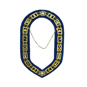 Blue Lodge Master Mason Collar de cadena Masonic Regalia Collar Cadena Blue Lodge Officer Regalia - Product Image 1