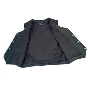 2024 Super Rider Reversible <b>Biker</b> <b>Jeans</b> Vest Non Woven Fabric V-Neck Winter Motorcycle Windproof Breathable Zipper Leather - Product Image 3