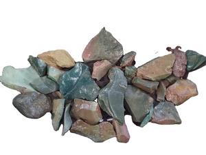 Piedras preciosas sueltas naturales de ágata musgo, terrones de roca de gran tamaño y guijarros redondos para la venta, Exportación a granel - Product Image 3