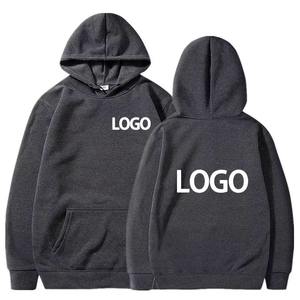 Lâche décontracté à manches longues pull à capuche personnalité Streetwear sweats coton mélangé hommes femmes personnalisé imprimé à capuche - Product Image 3