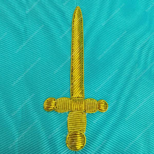 COLLAR MASONIC REGALIA BLUE LODGE ASSR ROOFER OFICIAL COLLAR FREEMASON COLLAR BORDADO A MANO - Product Image 2