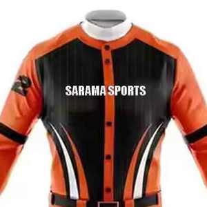 Nuevo Diseño de Uniforme de Béisbol Personalizado, Talla Grande, Anti-UV, Transpirable, 100% Poliéster, Ropa de Equipo, Precio Económico y al por Mayor - Product Image 2