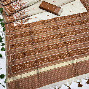 Shree Indian Exports Proveedor Daily & Office Party Special Plain & Classy Look Bordado Trabajo Tela cómoda Seda Saree - Product Image 1