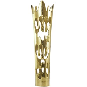 Bougeoir moderne en aluminium au design élancé, style unique pour l'intérieur de la maison de Noël, table à manger, centre de table de mariage - Product Image 6