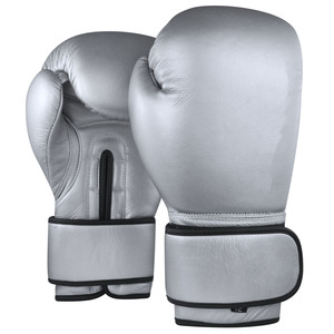 Guantes de boxeo SULTAN BOXING de cuero de vaca genuino para hombres y mujeres 8oz 12oz que absorbe la humedad para cierre entrenamiento personalizable - Product Image 1
