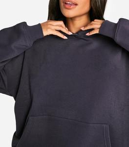 Sudaderas con Capucha Personalizadas con Estampado Gráfico 2026, Fabricantes de Ropa para Mujer, Sudadera con Capucha de Algodón French Terry Teñido Liso - Product Image 2