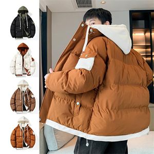 New Design Solid Color Hooded <b>Coat</b> Winter Bubble Plus Size Custom Men Shiny Puffer Outdoor jacket - Product Image 6