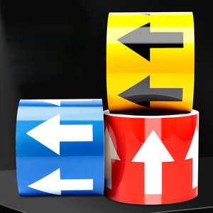 Nhãn lửa công nghiệp Acrylic không thấm nước băng phản quang hướng dòng chảy mũi tên tiêu chuẩn quốc gia chỉ định vòng màu - Product Image 5