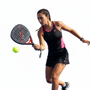 Raquette de beach tennis personnalisée - Poignée en fibre de carbone et nylon, surface de 25,5 x 25,5 cm, poids de 355 g, longueur de 45,5 cm, diamètre de 13 mm, couleur personnalisée - Product Image 2