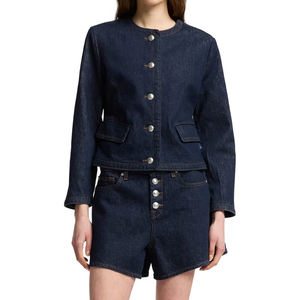 Nouveau MANKIND Veste en jean personnalisée pour femmes Premium Ladies Trucker Outerwear OEM/ODM Casual Fashion Jean Coat Manufacturer - Product Image 1