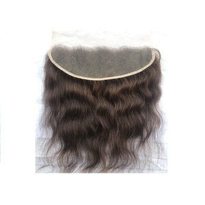 Remy-extensiones de cabello humano ondulado mongol, Color Frontal ondulado Natural, virgen, 13x4, n. ° 2 - Product Image 1