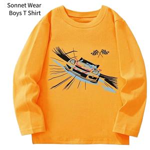 Camiseta de Manga Larga para Niños de Algodón con Cuello Redondo Estampado - Product Image 4