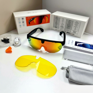 Lunettes intelligentes AI, lunettes de soleil intelligentes, caméra 8MP, Wi-Fi, enregistrement audio, assistant IA, monture en métal, étanche IPX4 - Product Image 5