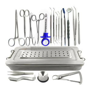 Kit de Implantes Dentales de Acero Inoxidable Alemán de Primera Calidad, Instrumentos Quirúrgicos de Ortodoncia, Juego Manual de 19 Piezas, Clase CE - Product Image 1