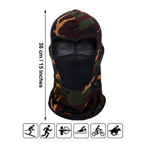 ผ้าสัมผัสนุ่ม 100% โพลีเอสเตอร์ บาลาคลาวา คุณภาพสูง น้ำหนักเบา แห้งเร็ว สีพื้น ย้อมสี พร้อมพิมพ์ลายตามสั่ง มีหลายขนาด - Product Image 5