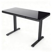 Bureau de travail intelligent à hauteur réglable 1200*600mm pour la maison et le bureau, table électrique relevable, bureau informatique en verre trempé
