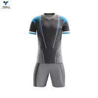 Uniforme de football pour hommes adultes de qualité supérieure, design personnalisé, manches courtes, 100% polyester, léger, respirant, vêtements d'entraînement et de sport