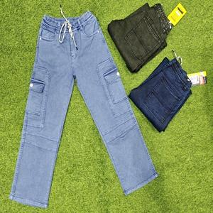 Suministro a granel de pantalones vaqueros de corte recto para niños directamente de todo el vendedor aspecto informal de alta calidad con estilo - Product Image 1