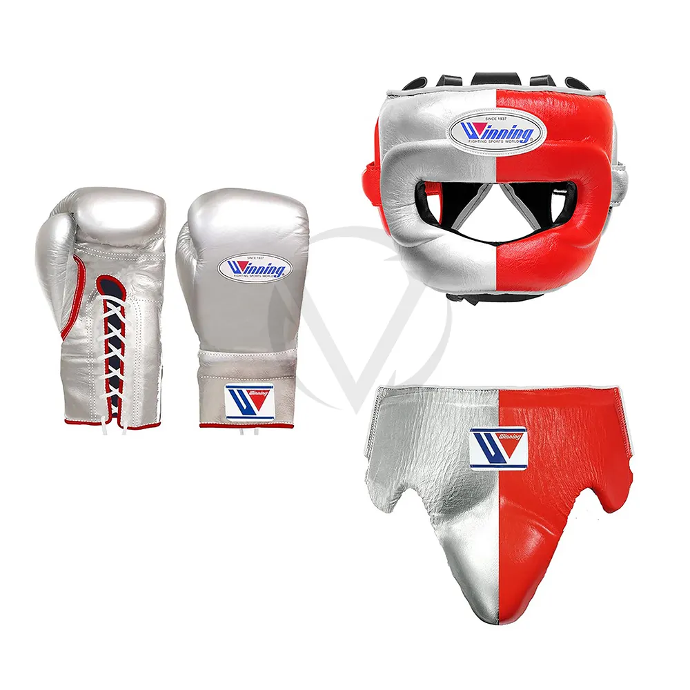 Individuelles Made Winning Sparring Set professionelles Pro-Schlagen Gewinnschutz-Cup-Set individuelle OWN professionelle Boxing-Gears