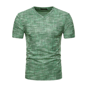 เสื้อยืดแขนครึ่งอเนกประสงค์สำหรับผู้ชายใส่สบายพิมพ์สีเสื้อสำหรับฤดูร้อนขายดี - Product Image 5