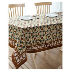 Substantial Black Cotton Powerful Designed Edge Binding 100% Organic Table Cloth Soft Customized Pattern Wholesale Direct Sale - Product Image 4