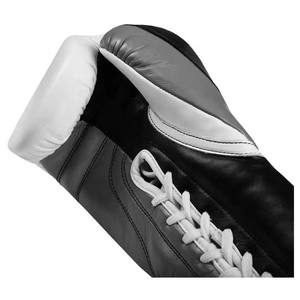 Gants de boxe d'entraînement professionnel sur mesure en cuir véritable de vachette à lacets multi-nuances couleurs personnalisées Logos Arts martiaux - Product Image 5